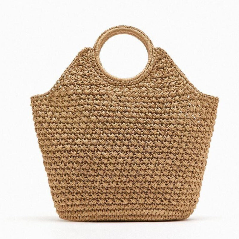 Cardigan Coast Carry – Handmade Woven Ring Handle Tote