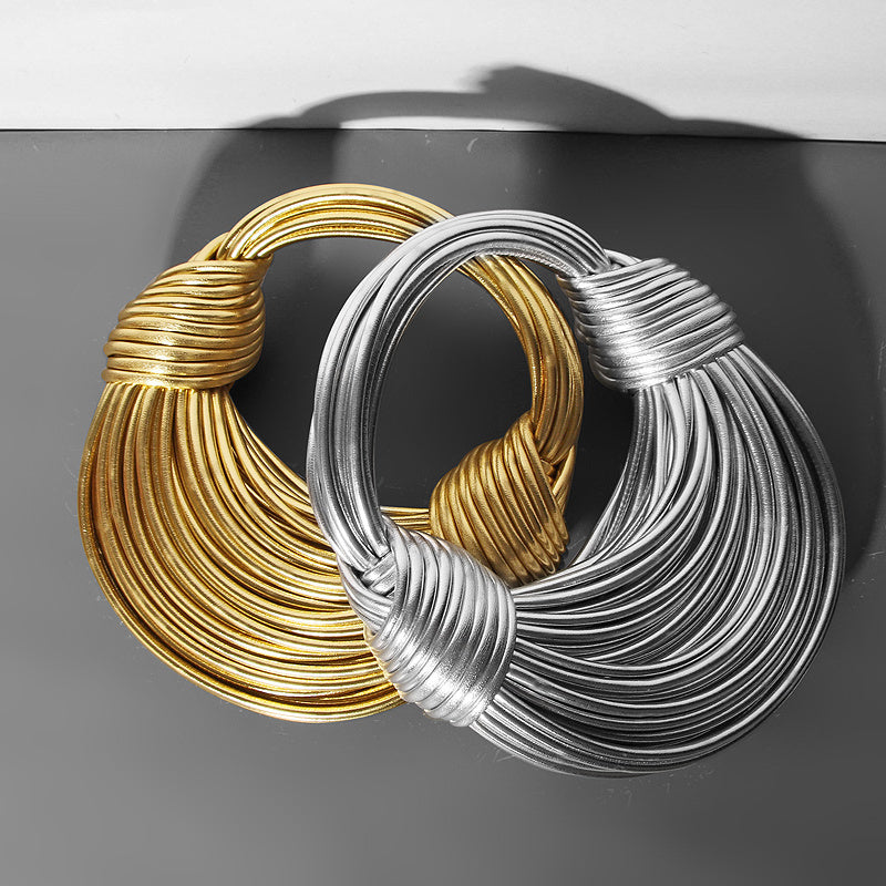 The Golden Knot – Sculpted Statement Clutch