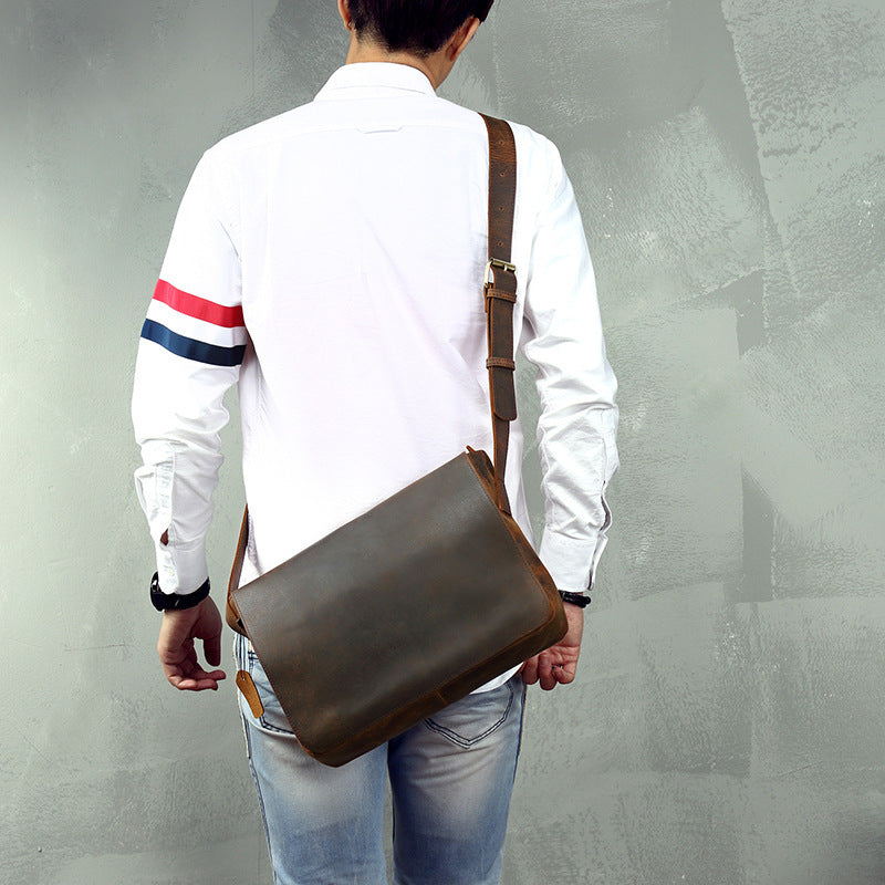 Peaky Dispatch – Vintage Leather Messenger