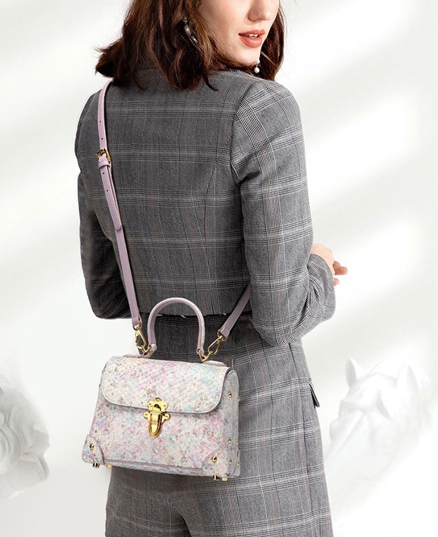 Miss Americana Pastel Snake Leather Bag