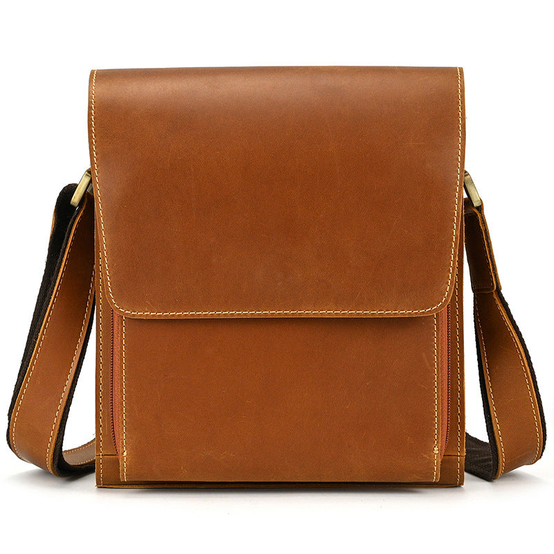 The Jaime Clean-Cut Leather Messenger Bag