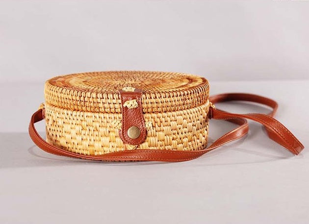 West Coast Weekender – Rattan Crossbody Bag