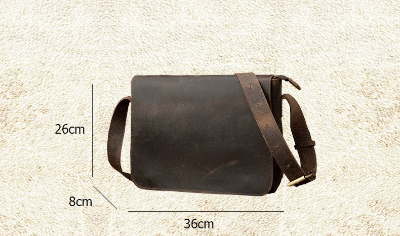 Peaky Dispatch – Vintage Leather Messenger