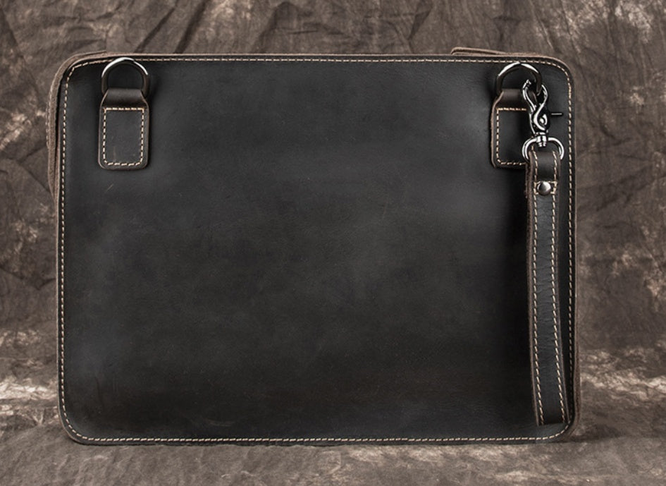 Hawkins Lab Notes – Leather Data Scientist Messenger Bag