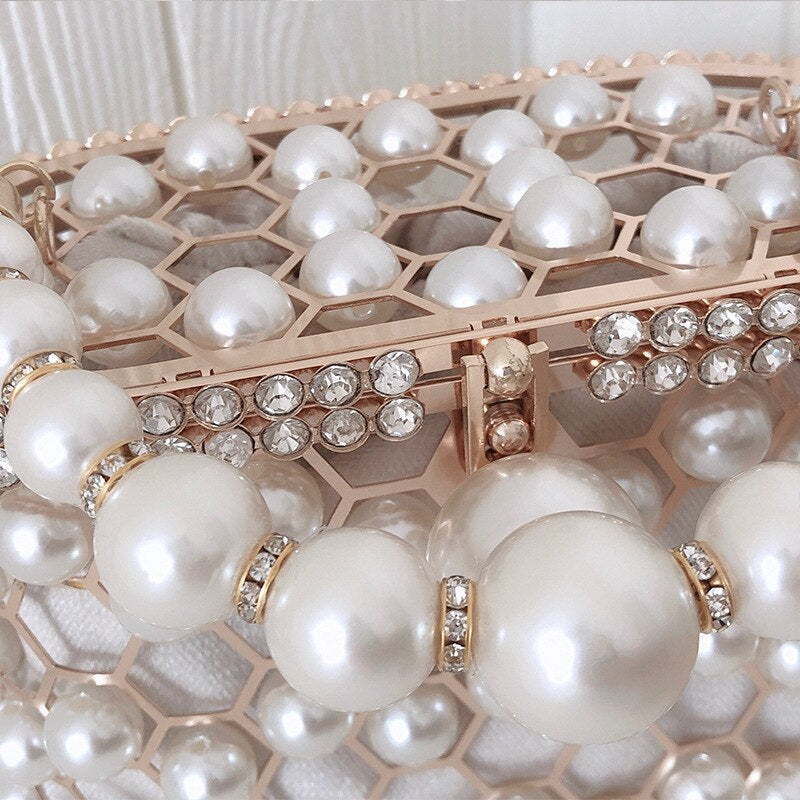 Enchanted Pearls – Evening Bucket Bag
