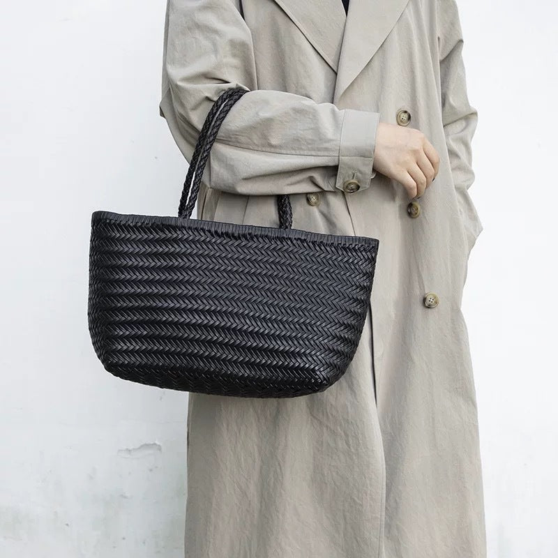 The Houdini Escape Leather Basket Bag