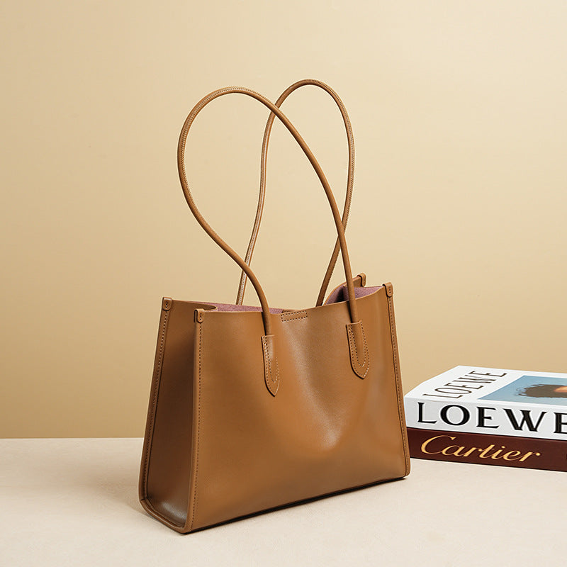 The Monica Clean Lines Leather Tote