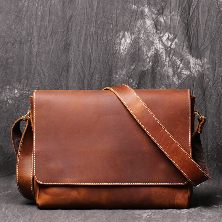 The Jeffords Built-Tough Leather Messenger Bag