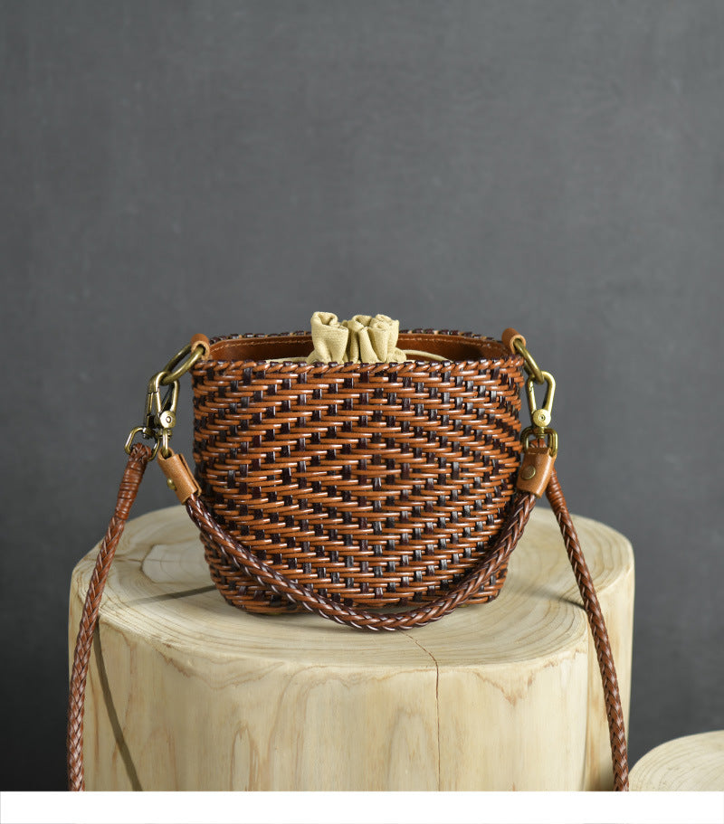 Bratcore Woven Mini Bucket Bag