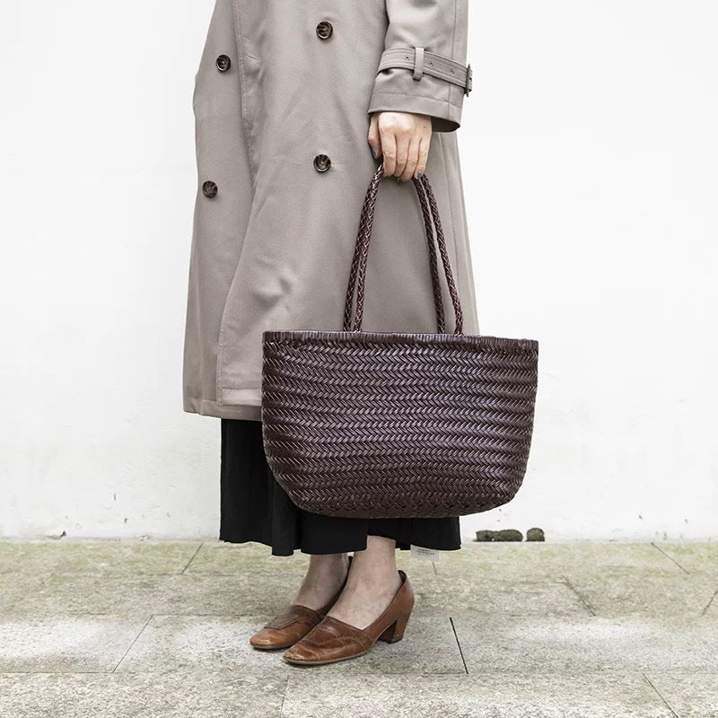 The Houdini Escape Leather Basket Bag