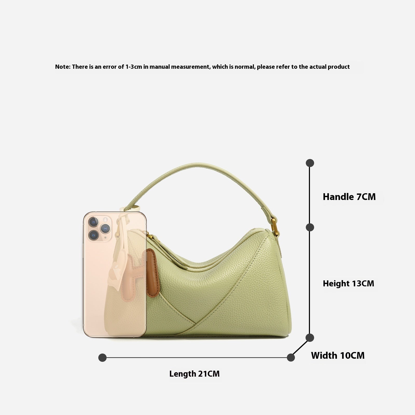 Central Glow – Genuine Leather Shoulder Messenger Bag