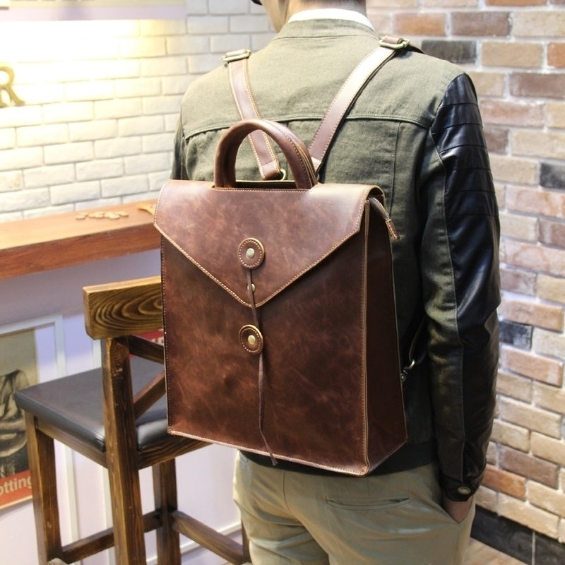 The Owl Post Satchel – Leather Wizarding Backpack