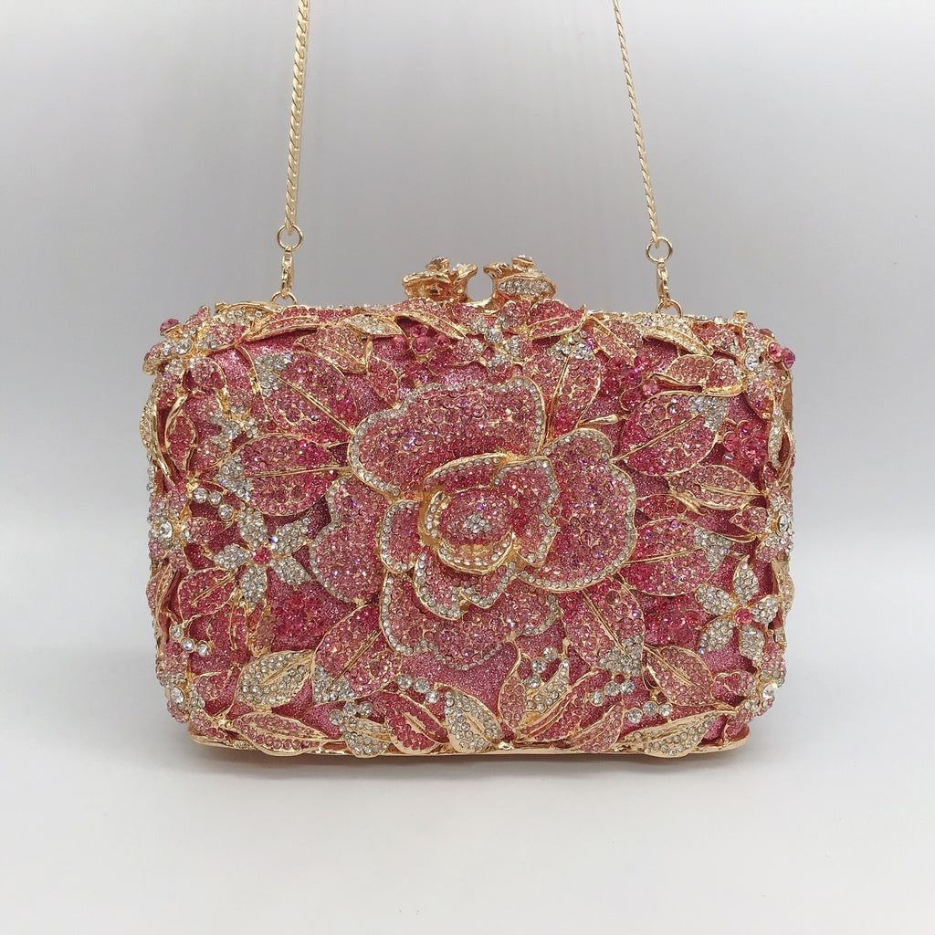 Taste of Glam – Pink Crystal Evening Bag