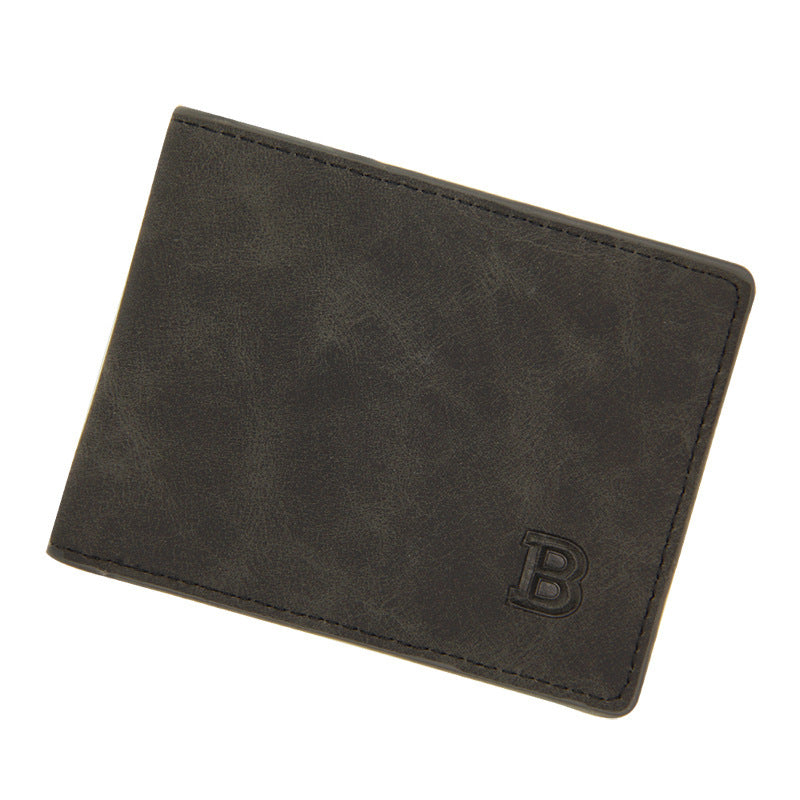 Blinding Lines Bifold – Men's Short Vintage Frosted Wallet