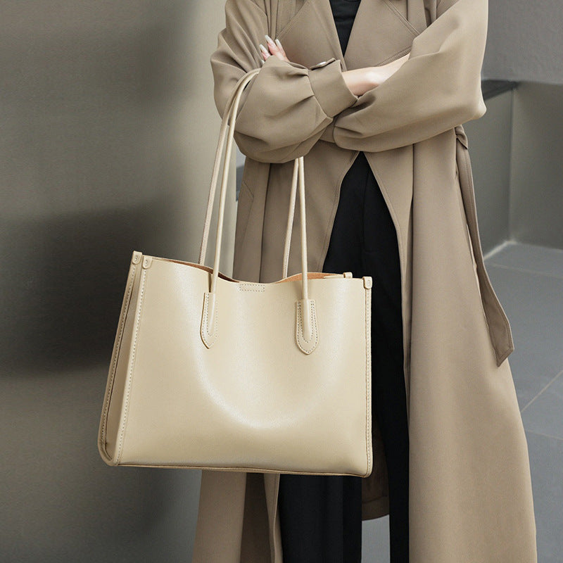 The Monica Clean Lines Leather Tote