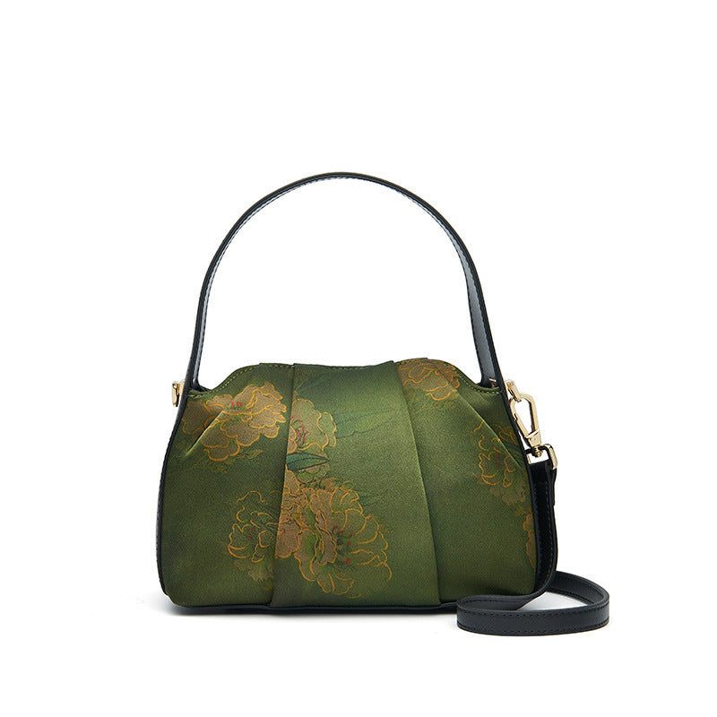 Atlas Bloom – Silk Messenger Bag