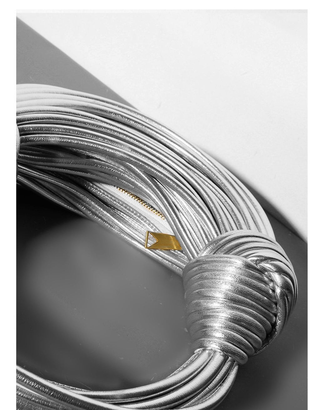 The Golden Knot – Sculpted Statement Clutch
