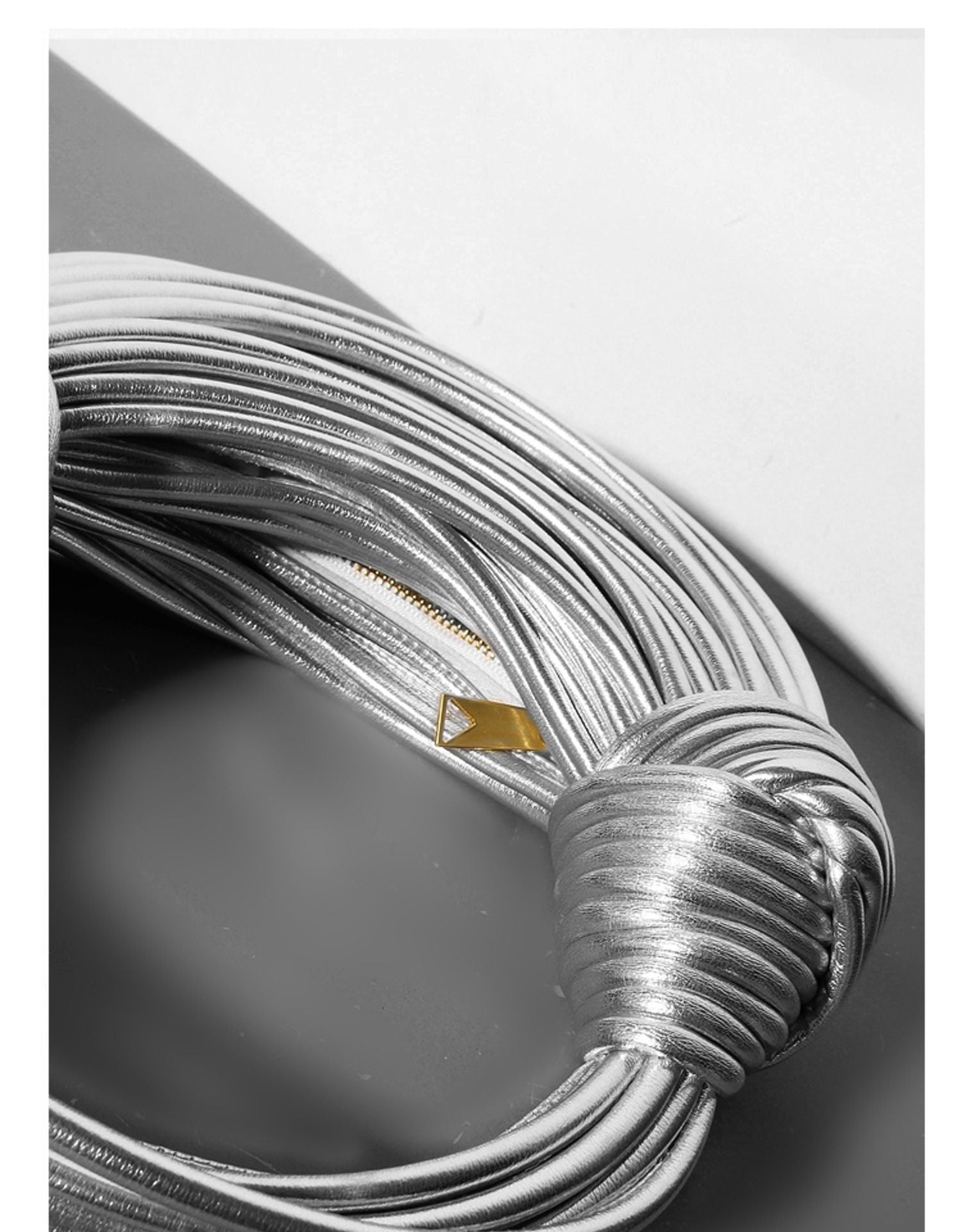 The Golden Knot – Sculpted Statement Clutch
