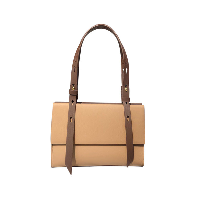 Soft Orbit Minimal Leather Tote Bag