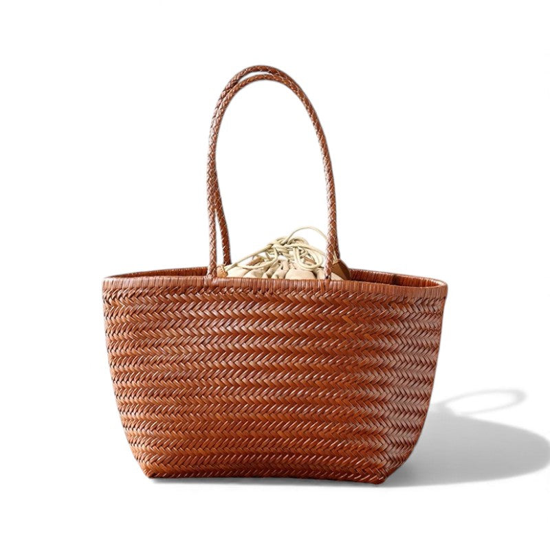 The Houdini Escape Leather Basket Bag