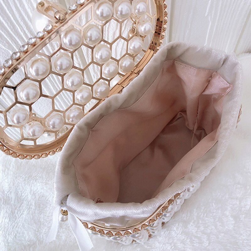 Enchanted Pearls – Evening Bucket Bag