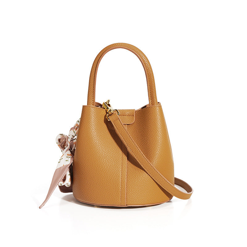 Brat Glow – Statement Genuine Leather Bucket Bag with Attitude