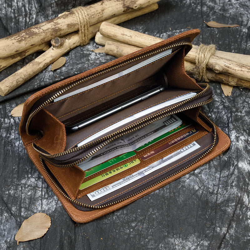 The Hopper Hold-It-All Leather Travel Wallet