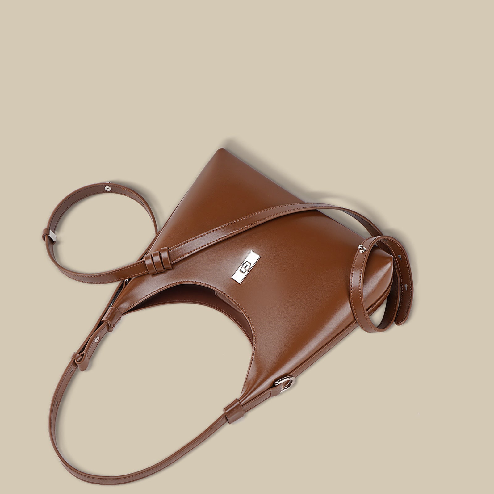 Soft Kitty Catalog – Retro Crescent Leather Shoulder Bag