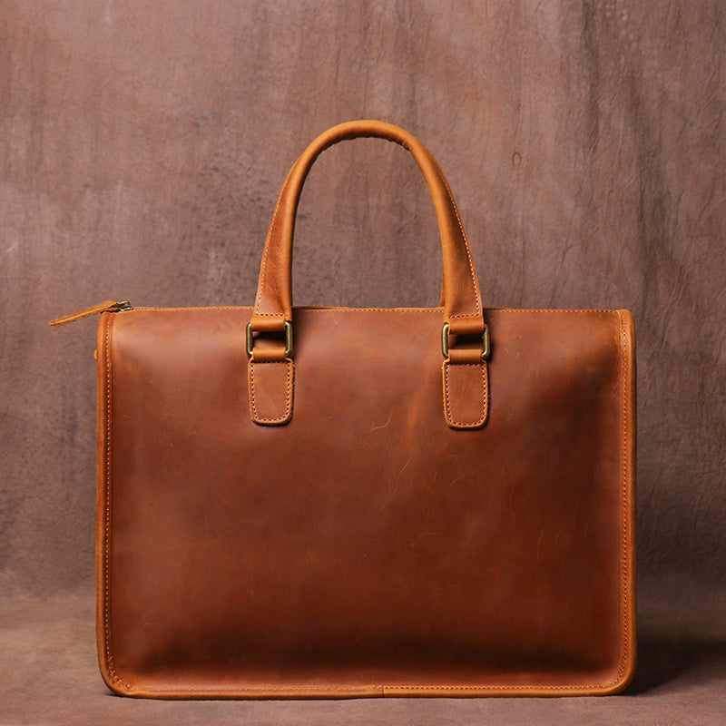 Heisenberg Ledger – Chemist’s Crazy Horse Leather Briefcase