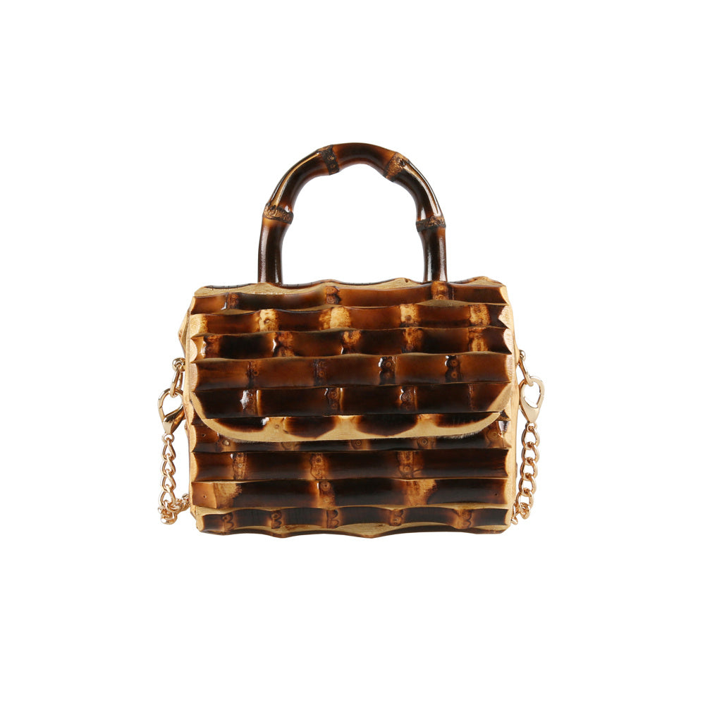 Golden Hour Optimist – Bamboo Chain Mini Bag