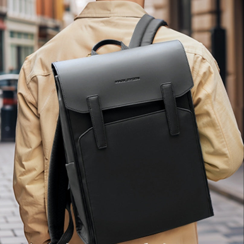 Waterproof Laptop & Book Leather Backpack