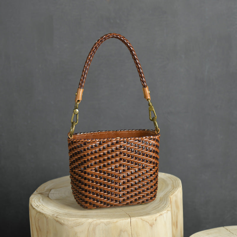 Bratcore Woven Mini Bucket Bag
