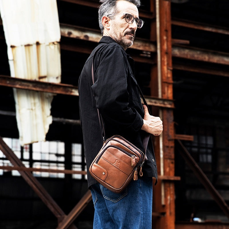 Shape Of Plans - Cowhide Crossbody Bag