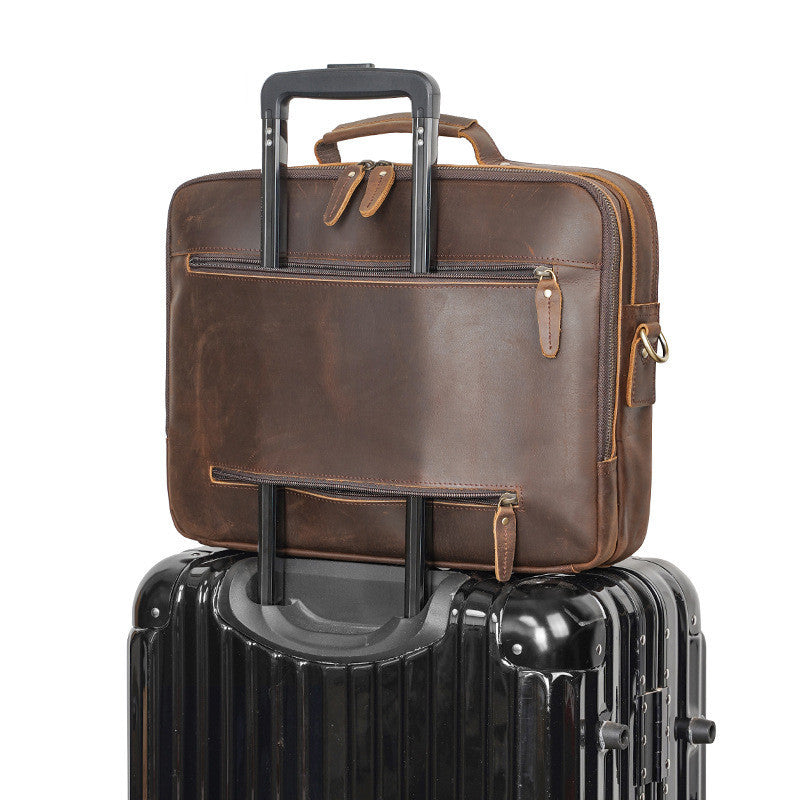 The Bro Code Brief – Timeless Cowhide Messenger