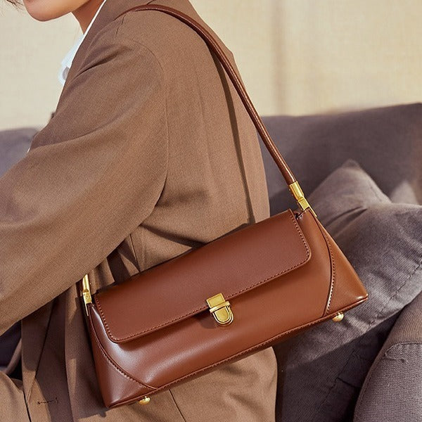Upper East Chic – Luxe Leather Shoulder Bag