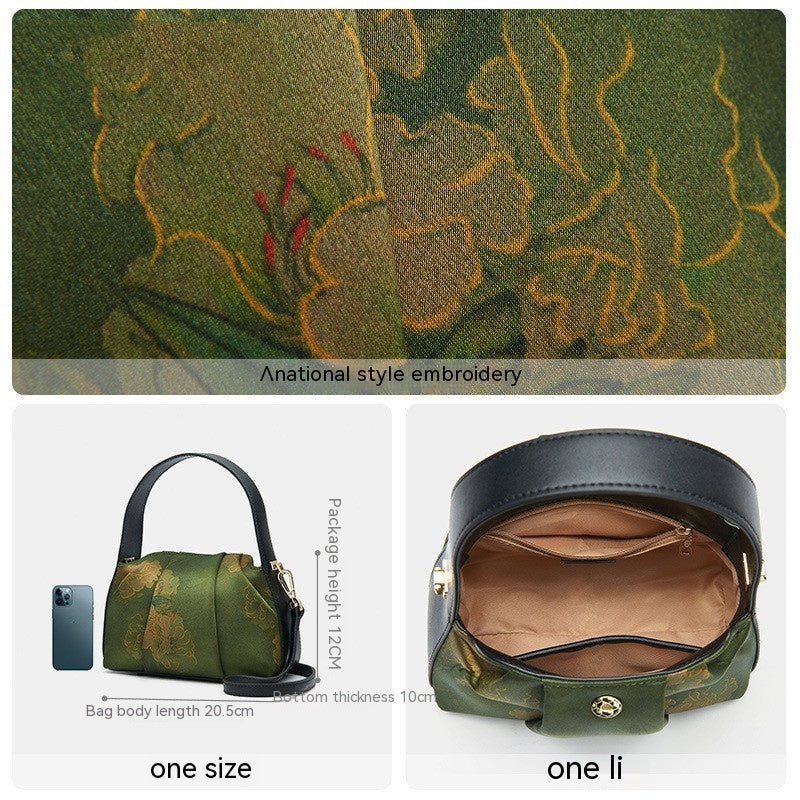 Atlas Bloom – Silk Messenger Bag