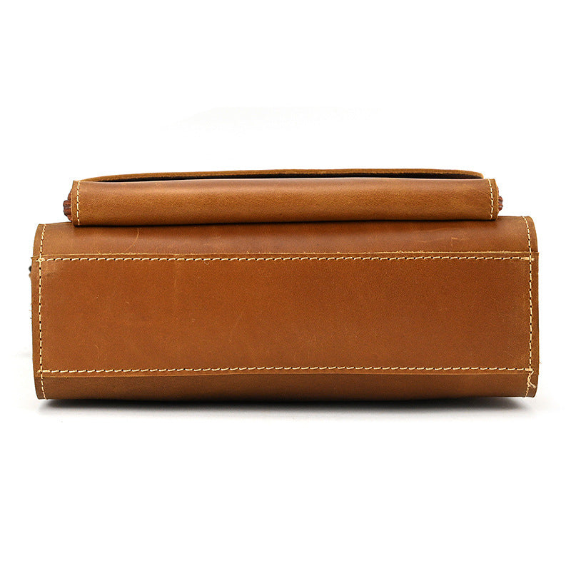 The Jaime Clean-Cut Leather Messenger Bag