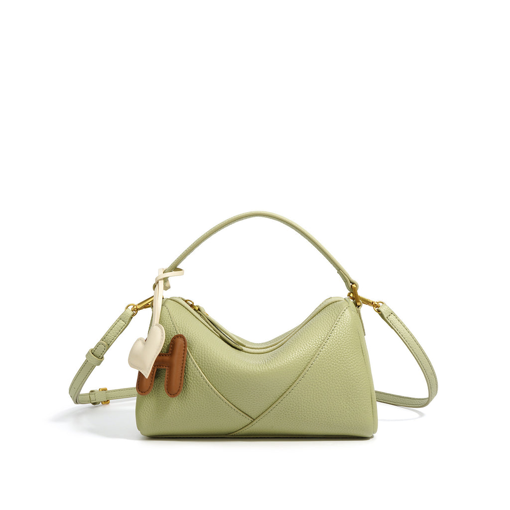 Central Glow – Genuine Leather Shoulder Messenger Bag
