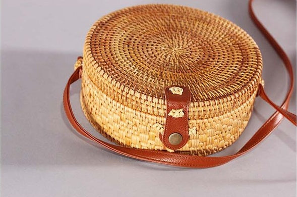 West Coast Weekender – Rattan Crossbody Bag