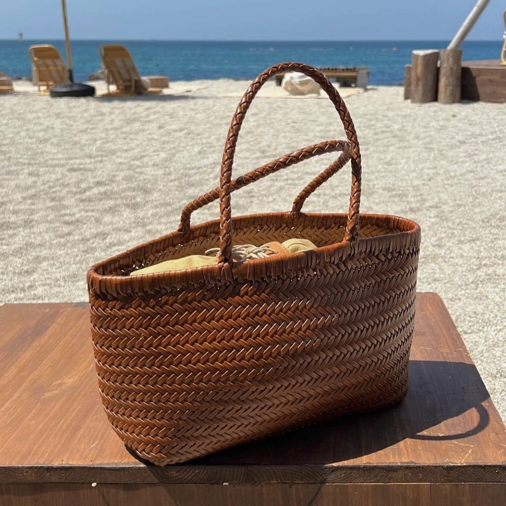 The Houdini Escape Leather Basket Bag