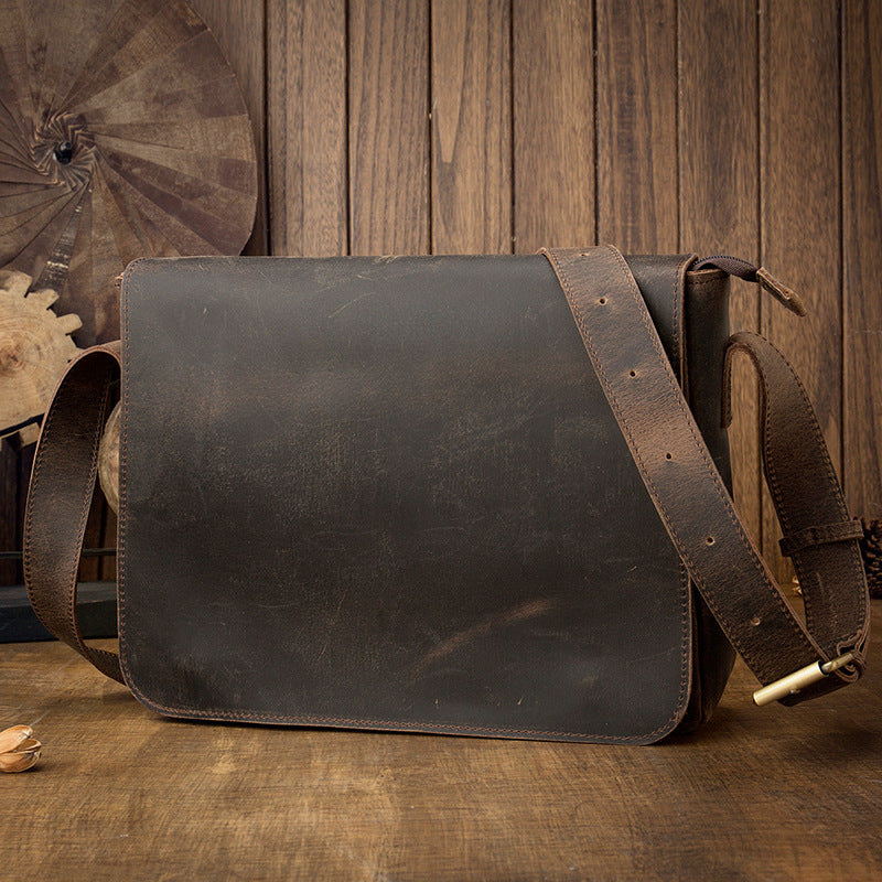 Peaky Dispatch – Vintage Leather Messenger