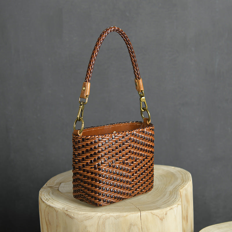 Bratcore Woven Mini Bucket Bag