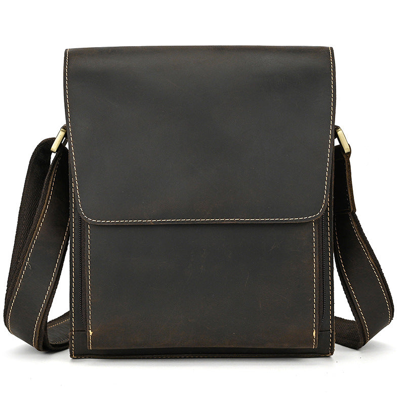 The Jaime Clean-Cut Leather Messenger Bag
