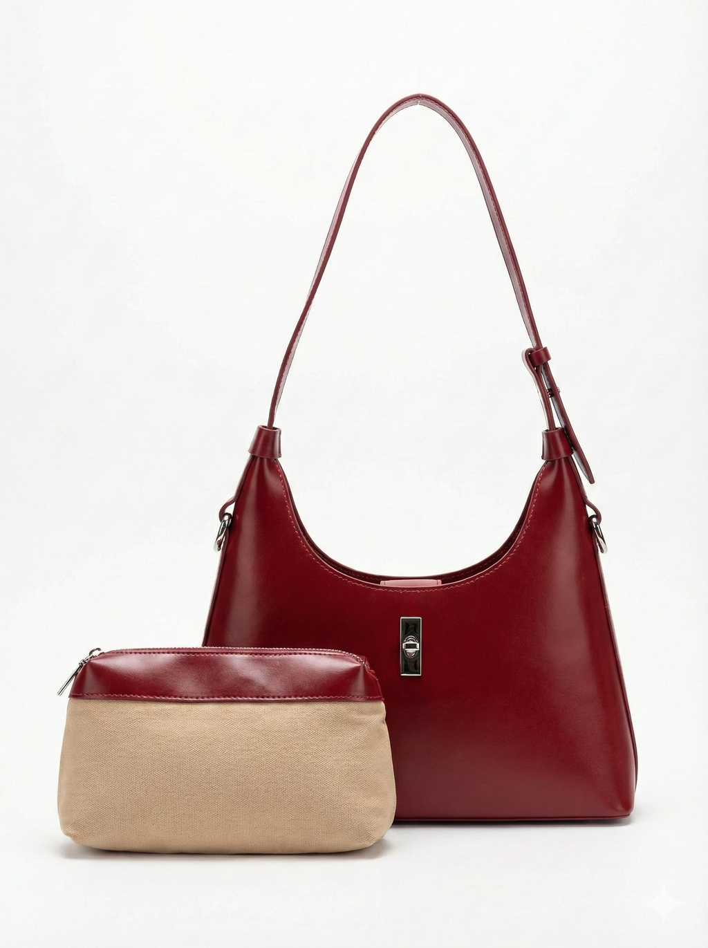 Soft Kitty Catalog – Retro Crescent Leather Shoulder Bag