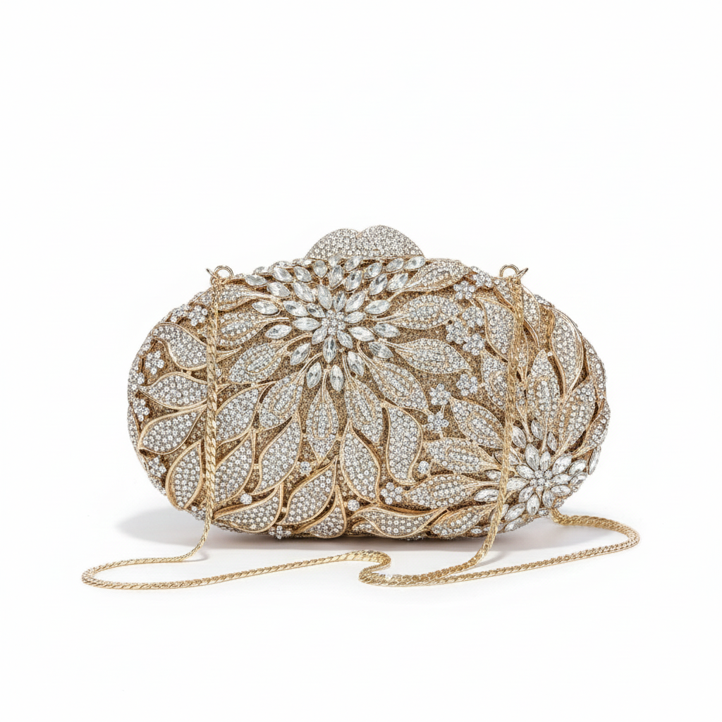 The Champagne Problems Crystal Clutch