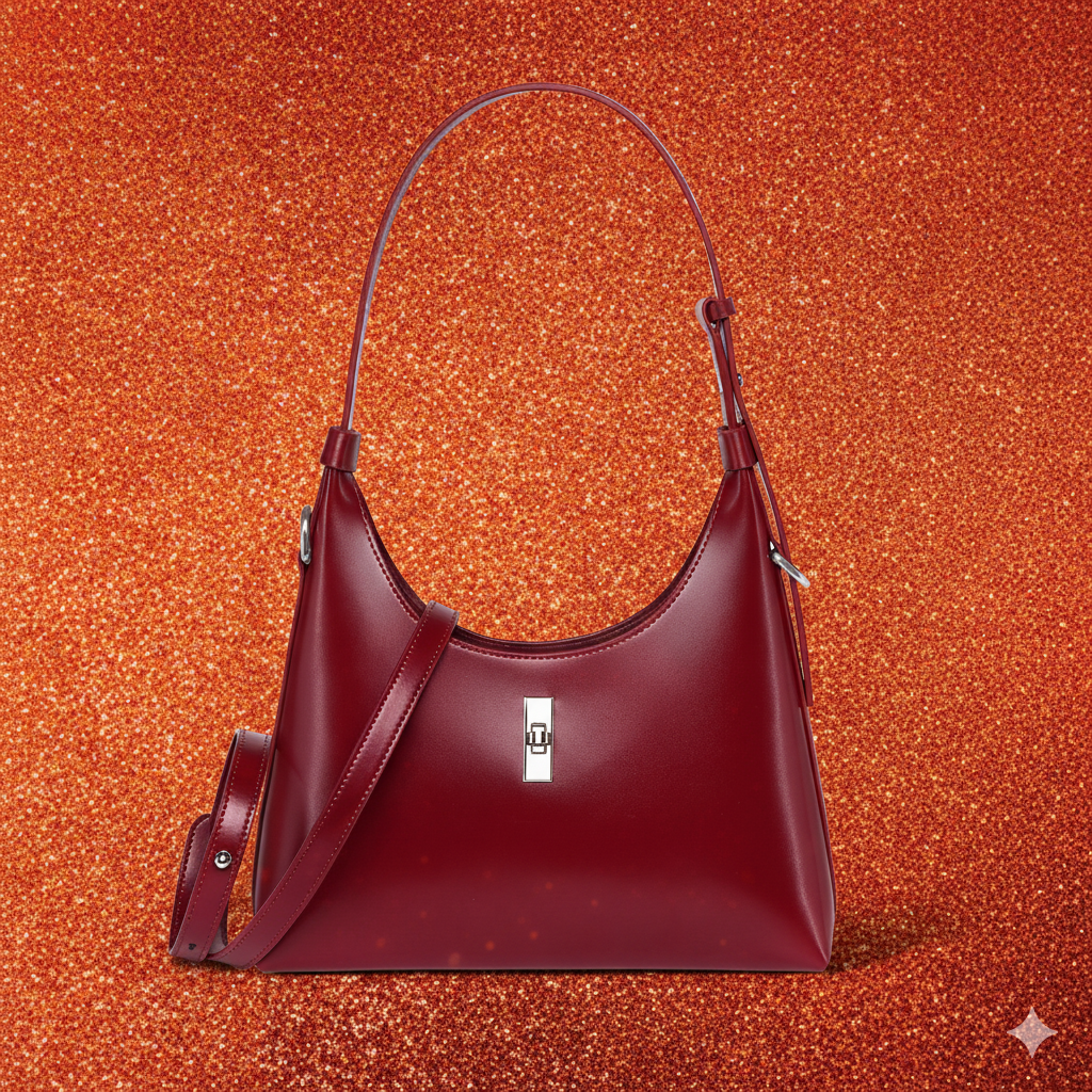Soft Kitty Catalog – Retro Crescent Leather Shoulder Bag