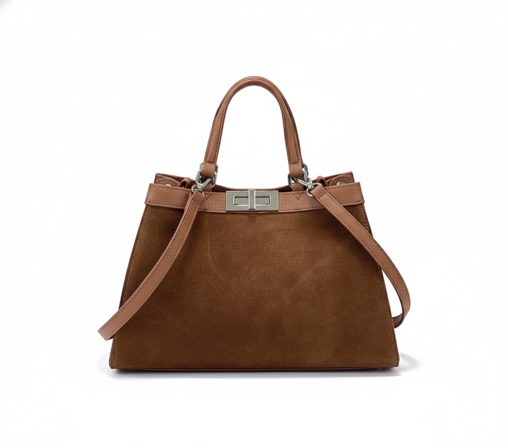 Evermore Edit – Frosted Cowhide Commuter Shoulder Bag