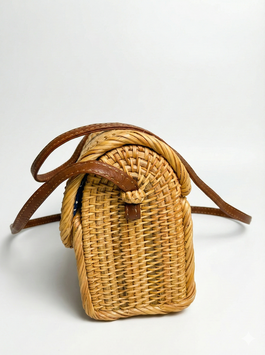 Espresso Yourself – Rattan Envelope Shoulder Bag