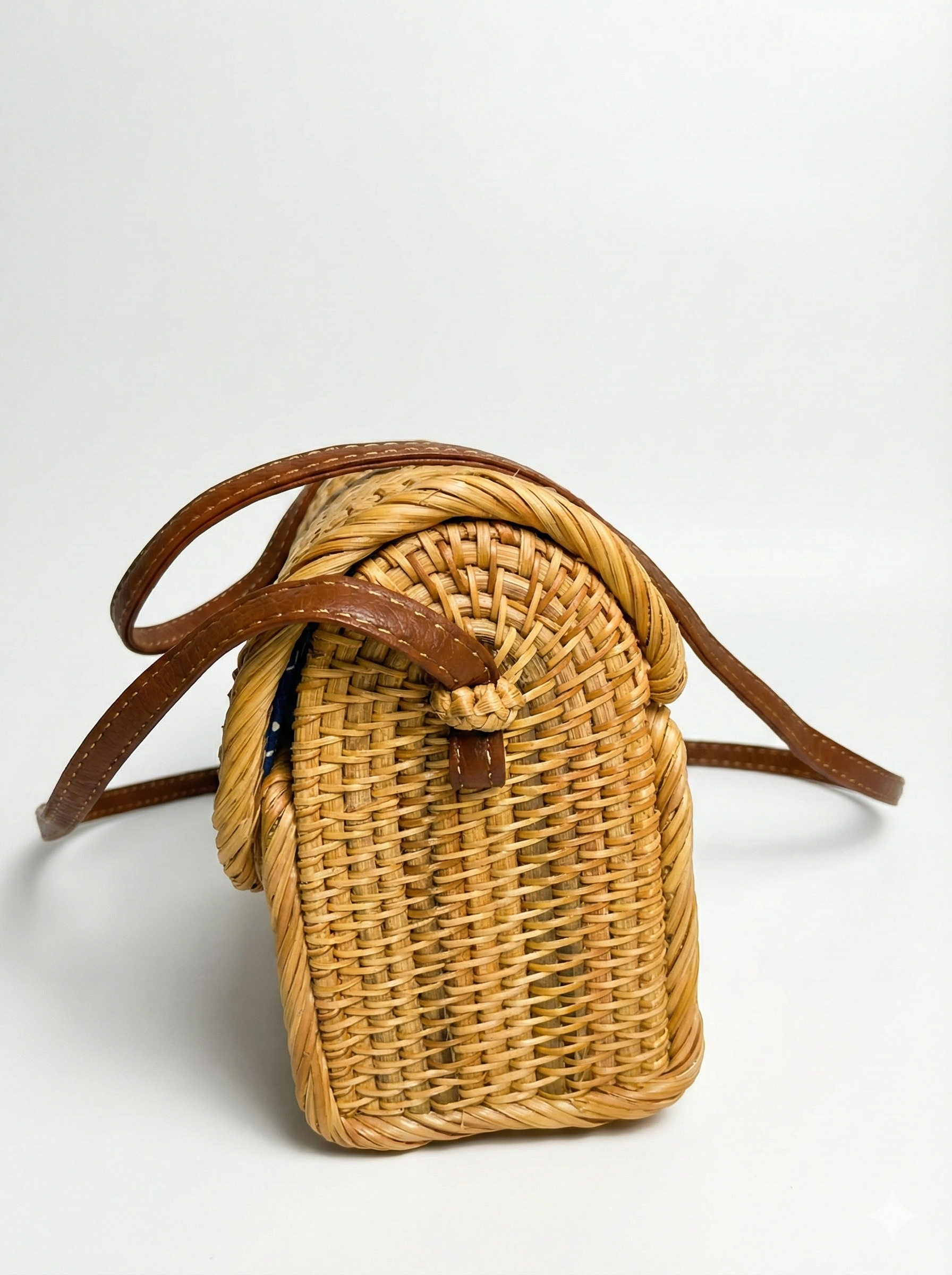 Espresso Yourself – Rattan Envelope Shoulder Bag