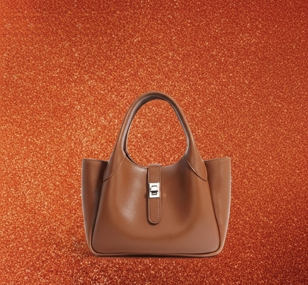 Georgia State – Structured Cowhide Basket Bag